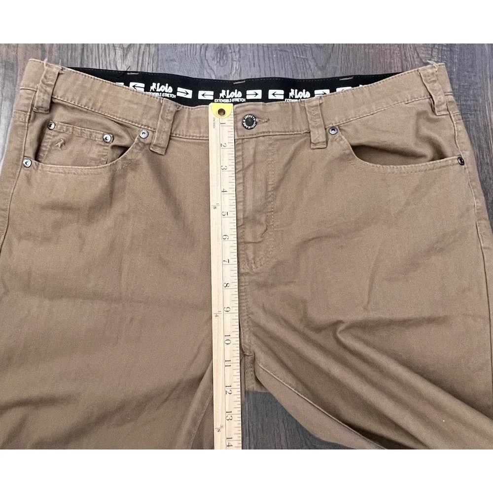 Lois Jeans Pants Mens 38x32 Tan‎ Sierra Extensible Stretch Preppy Stretch Pants
